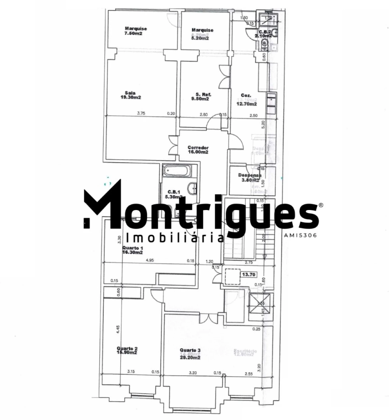 Apartamento T4 para Arrendamento em Avenidas Novas Foto 27