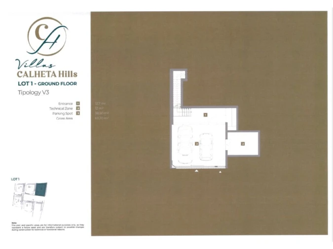Moradia T3 para Venda em Estreito da Calheta Planta 1