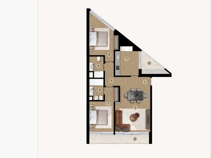 Apartamento T2 para Venda em Camara de Lobos Planta 1