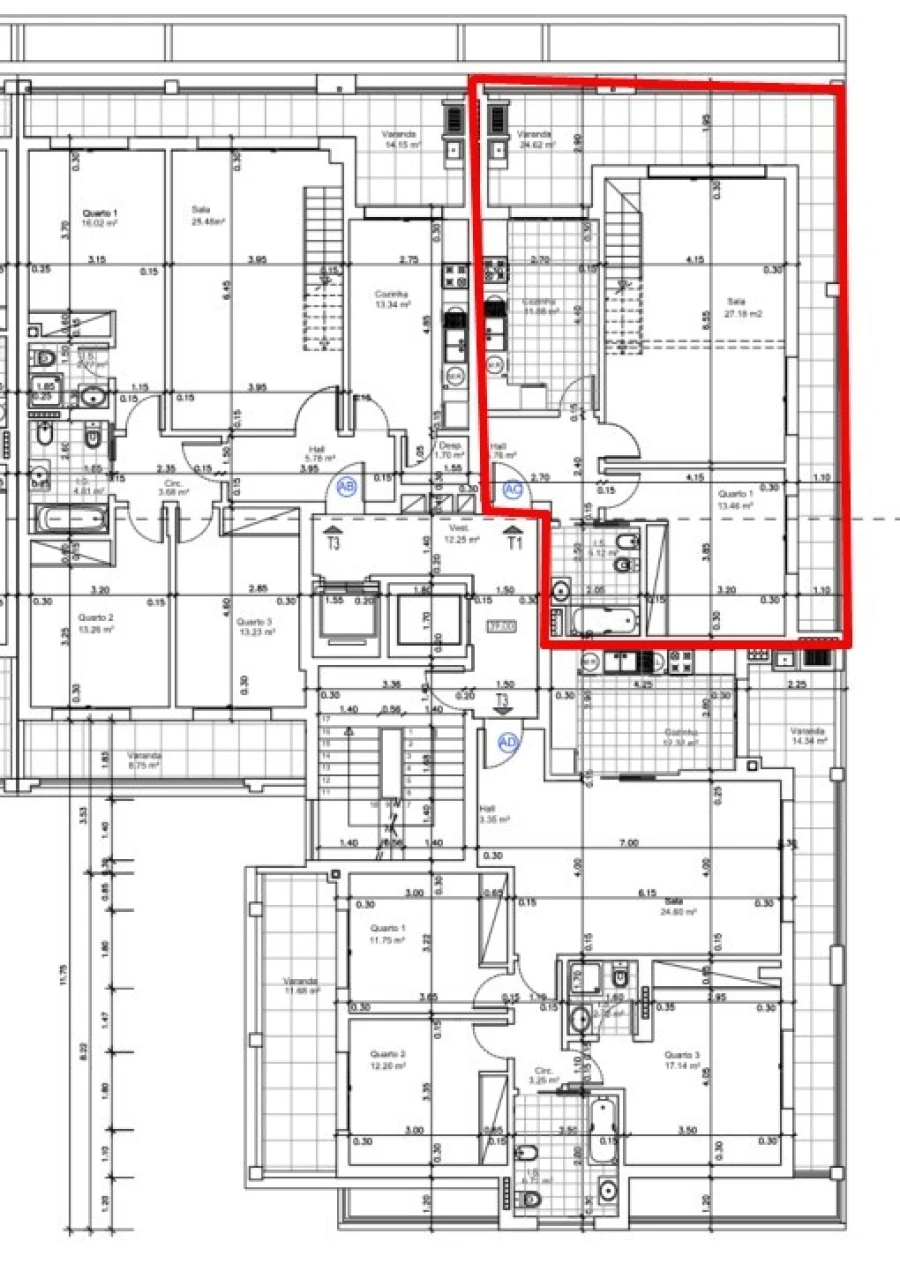 Apartamento T1 para Venda em Seixal, Arrentela e Aldeia de Paio Pires Planta 1