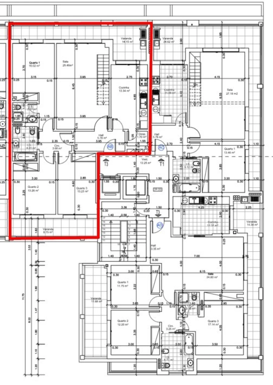 Apartamento T3 para Venda em Seixal, Arrentela e Aldeia de Paio Pires Planta 1