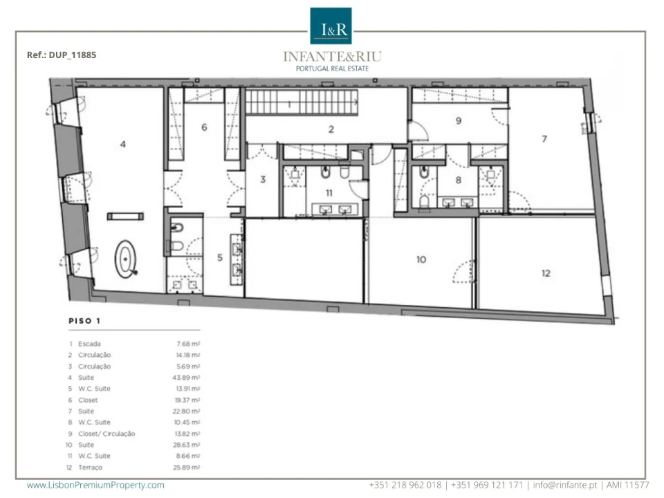 Apartamento T4 para Venda em Belém Planta 2