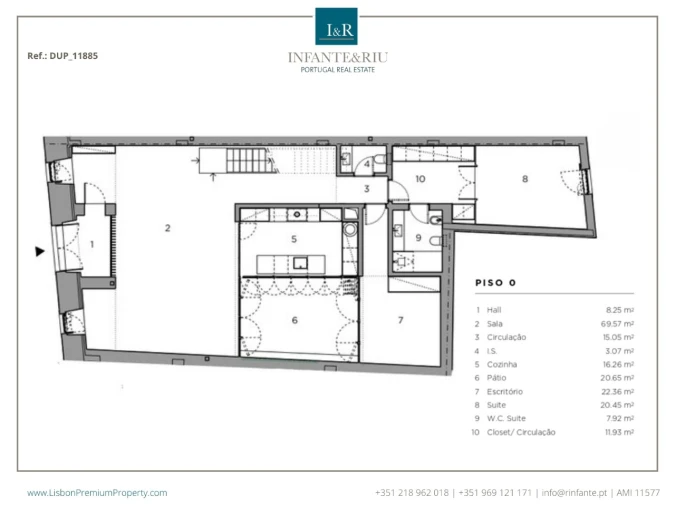 Apartamento T4 para Venda em Belém Planta 1