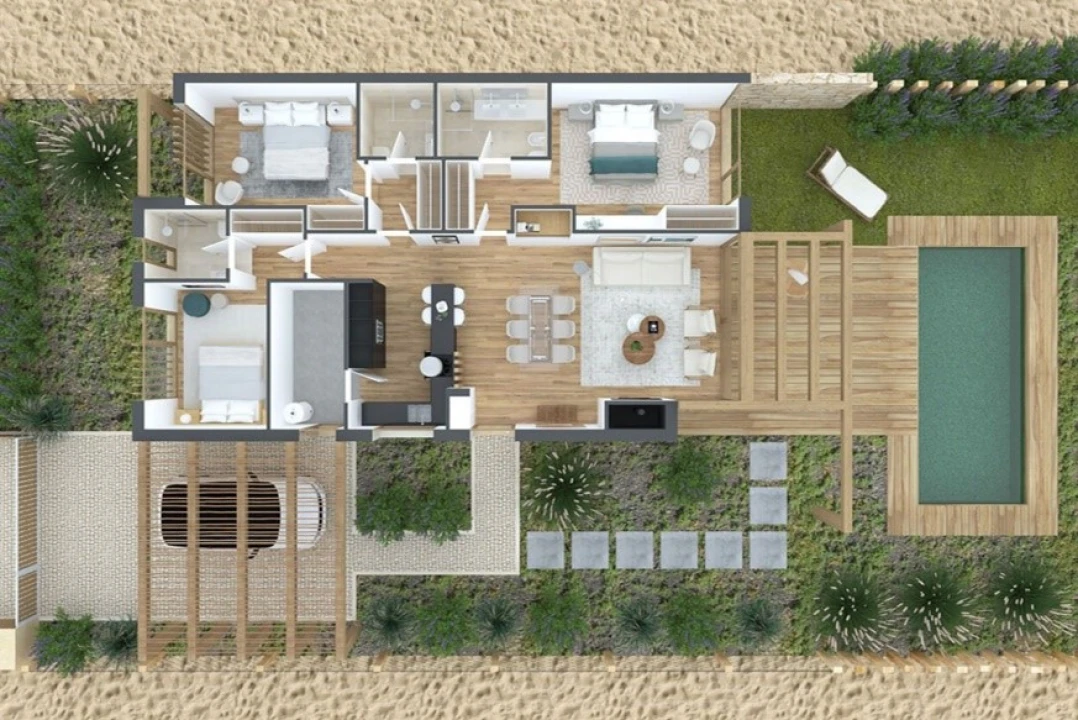 Moradia T2 para Venda em Vau Planta 2