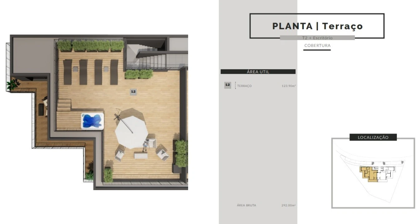 Apartamento T2 para Venda em São Martinho Planta 2