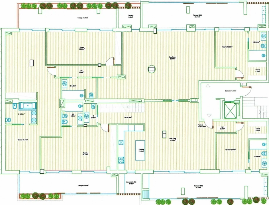 Apartamento T5 para Venda em Faro (Sé e São Pedro) Planta 2