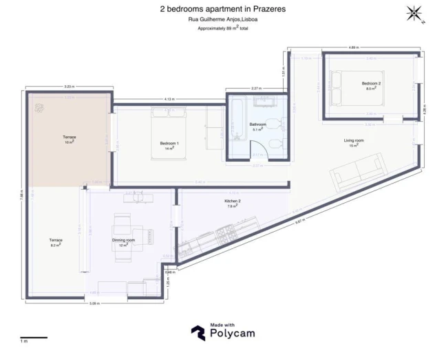 Apartamento T2 para Venda em Campo de Ourique Foto 20