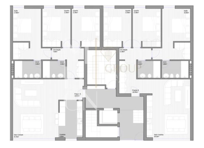Apartamento T3 para Venda em São João Baptista Foto 6