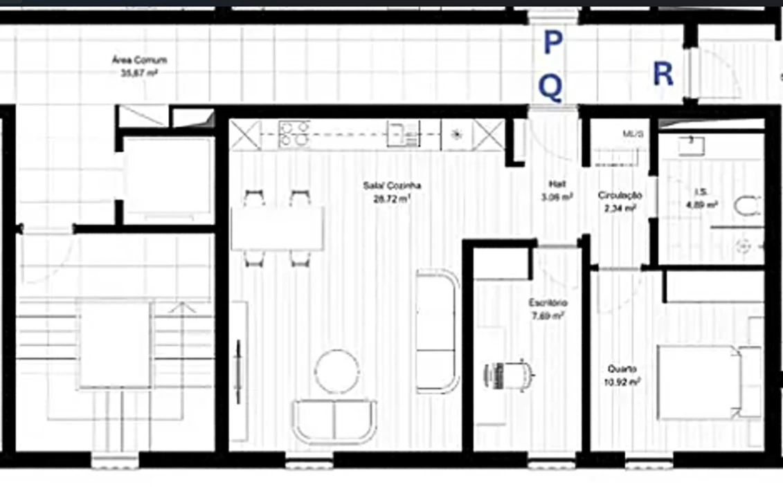Apartamento T1 para Venda em Portimão Planta 3