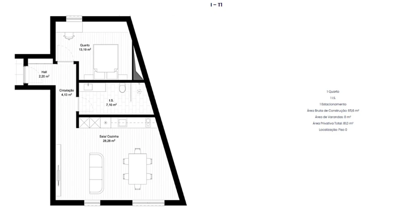 Apartamento T1 para Venda em Portimão Planta 4