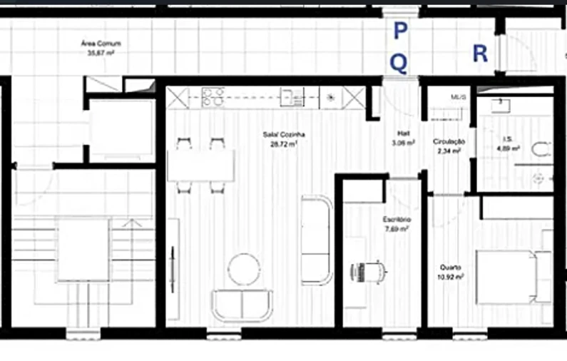 Apartamento T1 para Venda em Portimão Planta 3
