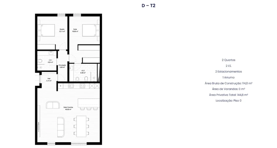 Apartamento T1 para Venda em Portimão Planta 7