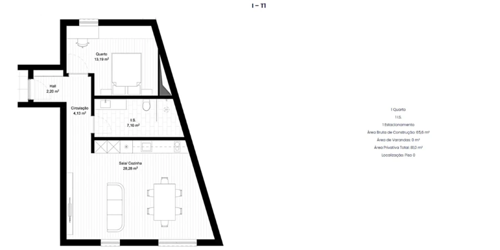 Apartamento T1 para Venda em Portimão Planta 4