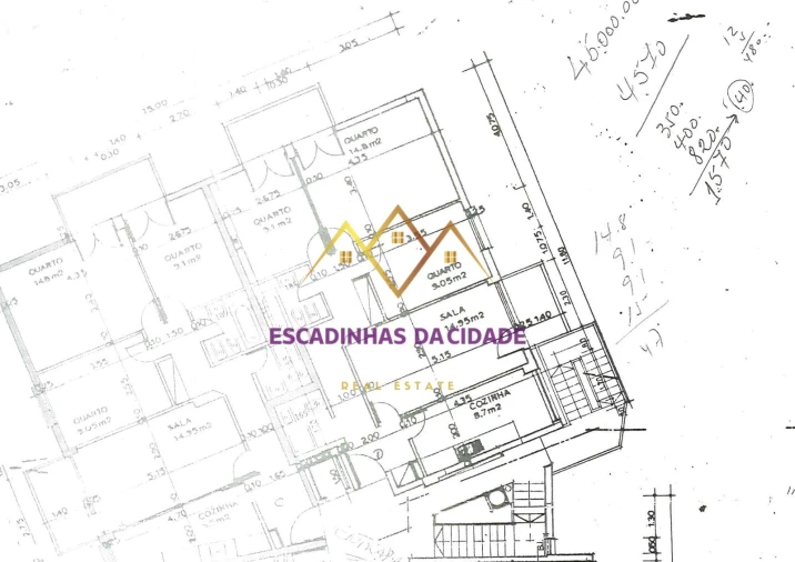 Apartamento T3 para Venda em Benfica Planta 1