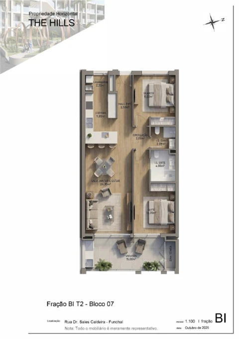 Apartamento T2 para Venda em São Martinho