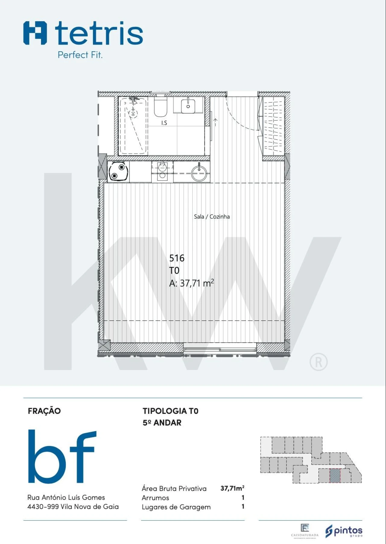 Apartamento para Venda em Mafamude e Vilar do Paraíso Foto 1