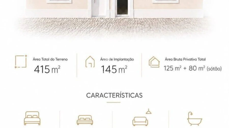 Moradia T3 para Venda em Pego