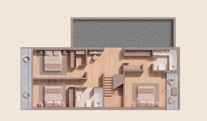 Moradia T3 para Venda em Santa Joana Planta 1