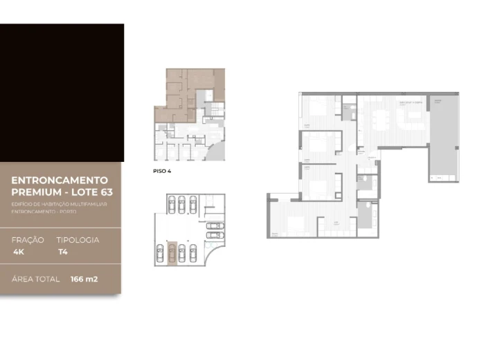 Apartamento T4 para Venda em São João Baptista Planta 1