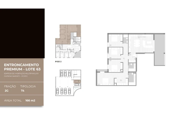 Apartamento T4 para Venda em São João Baptista Planta 1