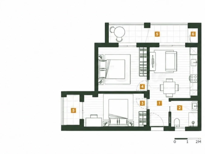 Apartamento T1 para Venda em Caniço Planta 1