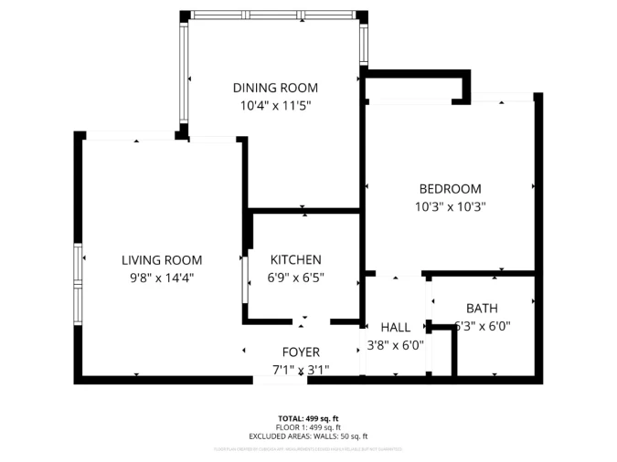 Apartamento T1 para Arrendamento em Cascais e Estoril Planta 1