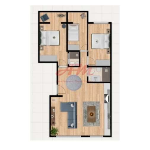 Apartamento T3 para Venda em Benfica Planta 1