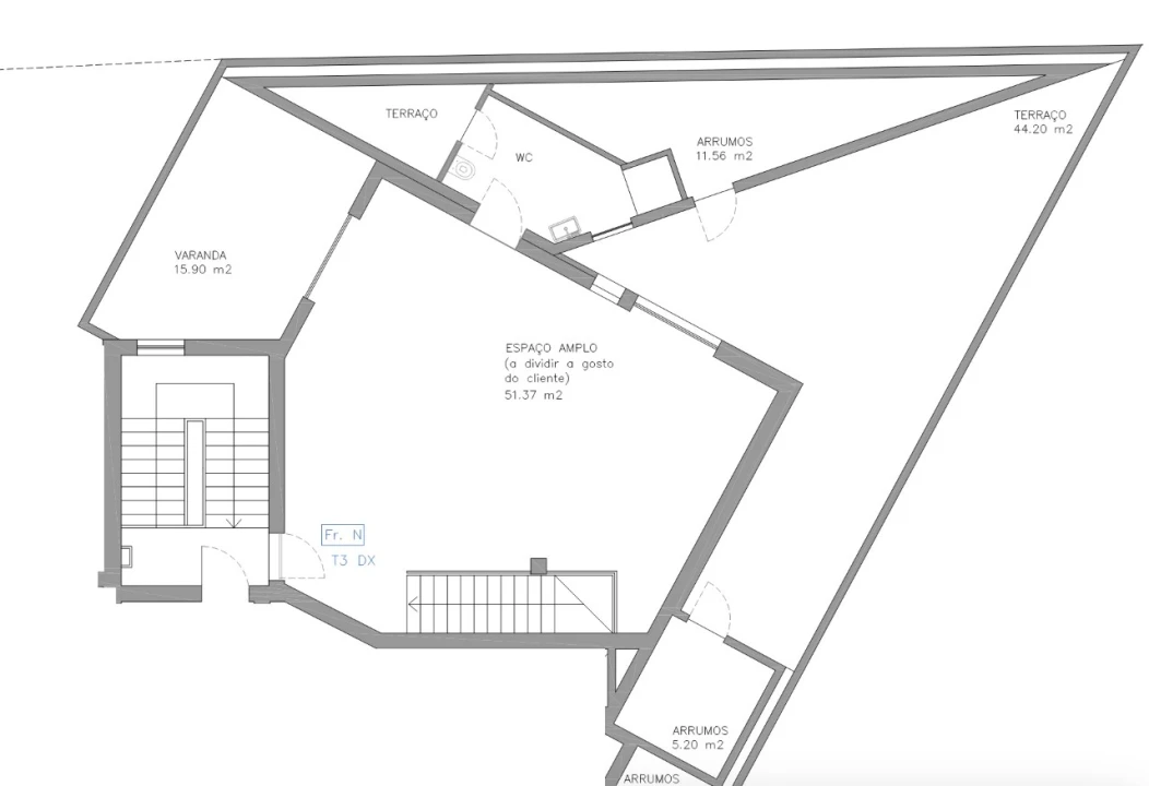 Apartamento T3 para Venda em Esgueira Planta 2