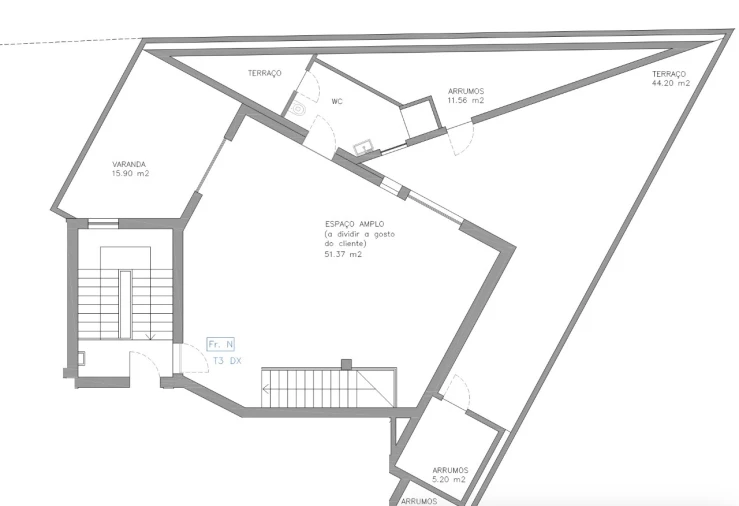 Apartamento T3 para Venda em Esgueira Planta 2