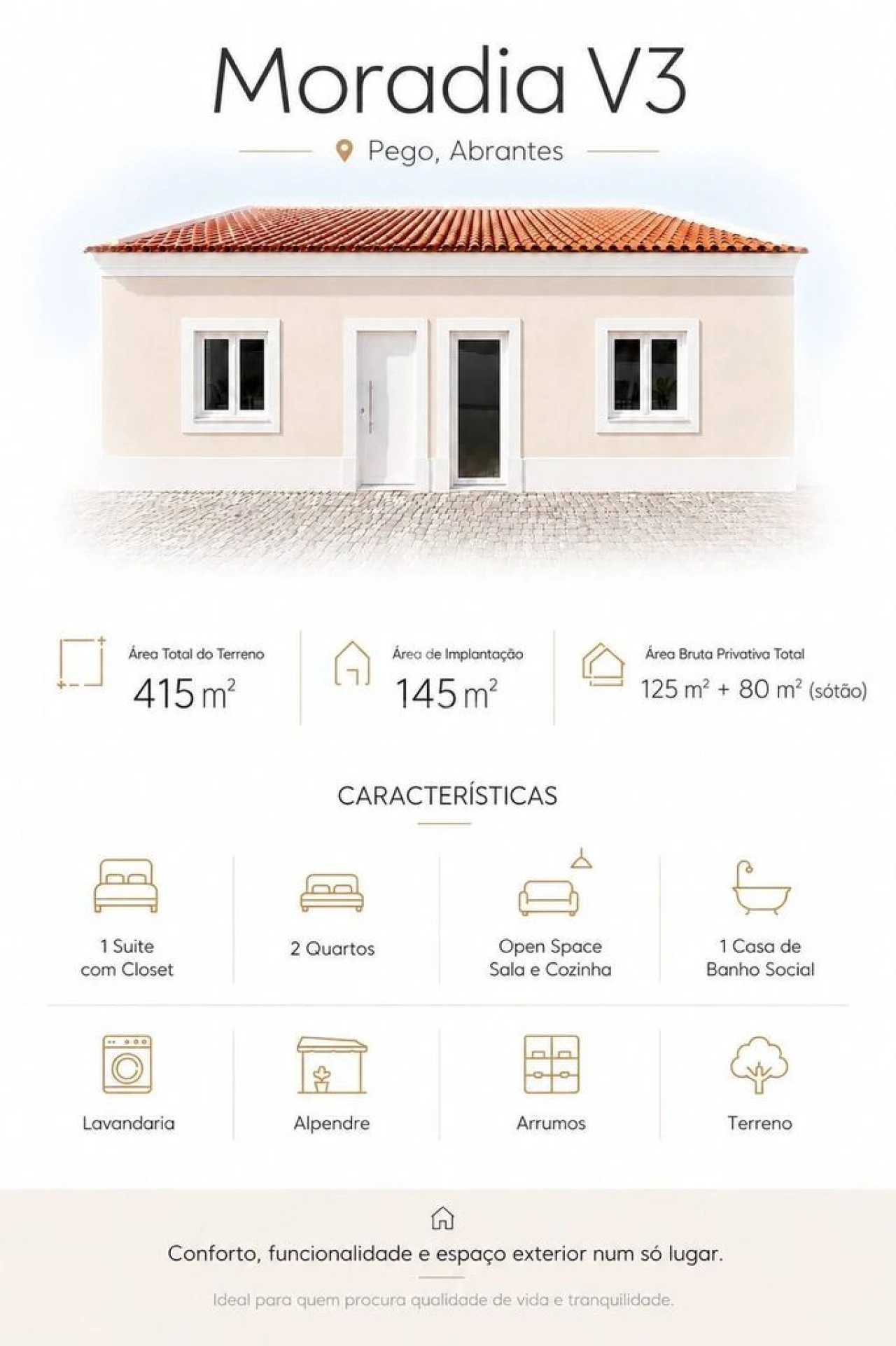 Moradia T3 para Venda em Pego Foto 1