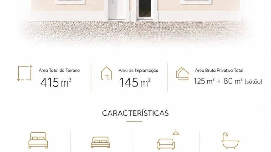 Moradia T3 para Venda em Pego