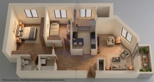 Apartamento T2 para Venda em Gualtar
