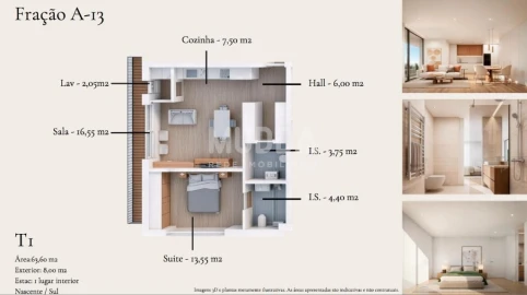 Apartamento T1 para Venda em Santa Maria da Feira, Travanca, Sanfins e Espargo