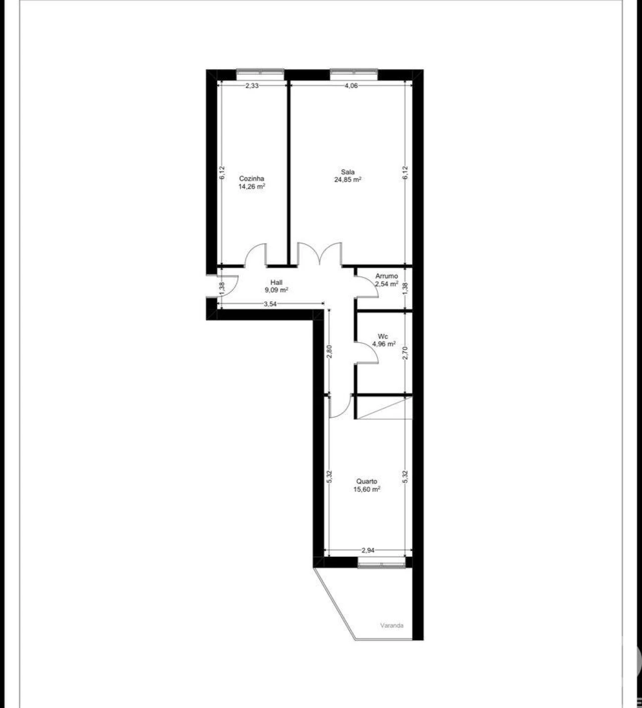 Apartamento T1 para Venda em São Felix da Marinha Foto 39