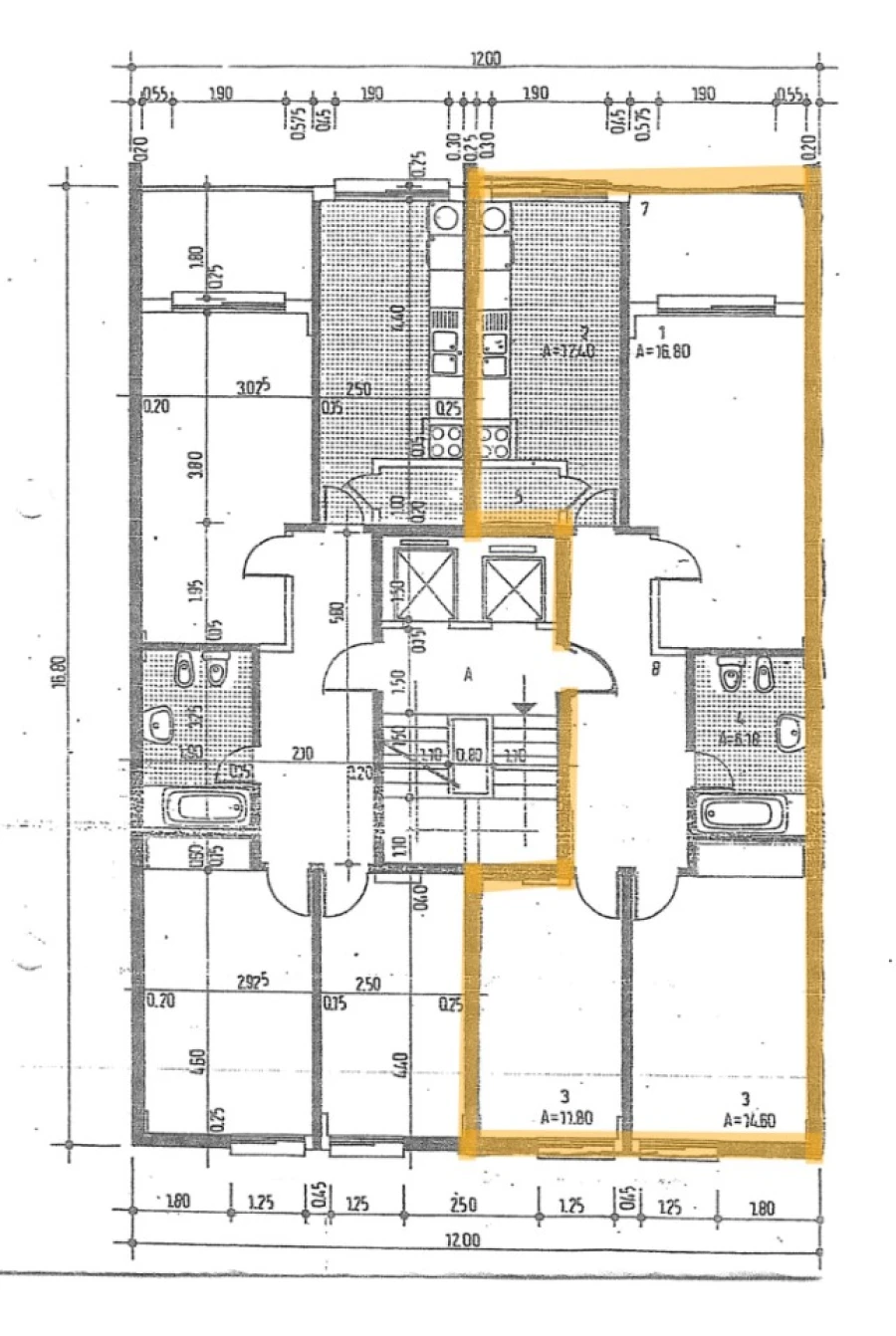Apartamento T2 para Venda em Carcavelos e Parede Planta 1
