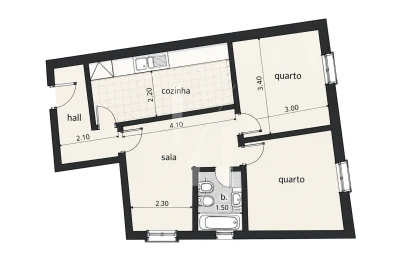 Apartamento T2 para Venda em Lagos (São Sebastião e Santa Maria)