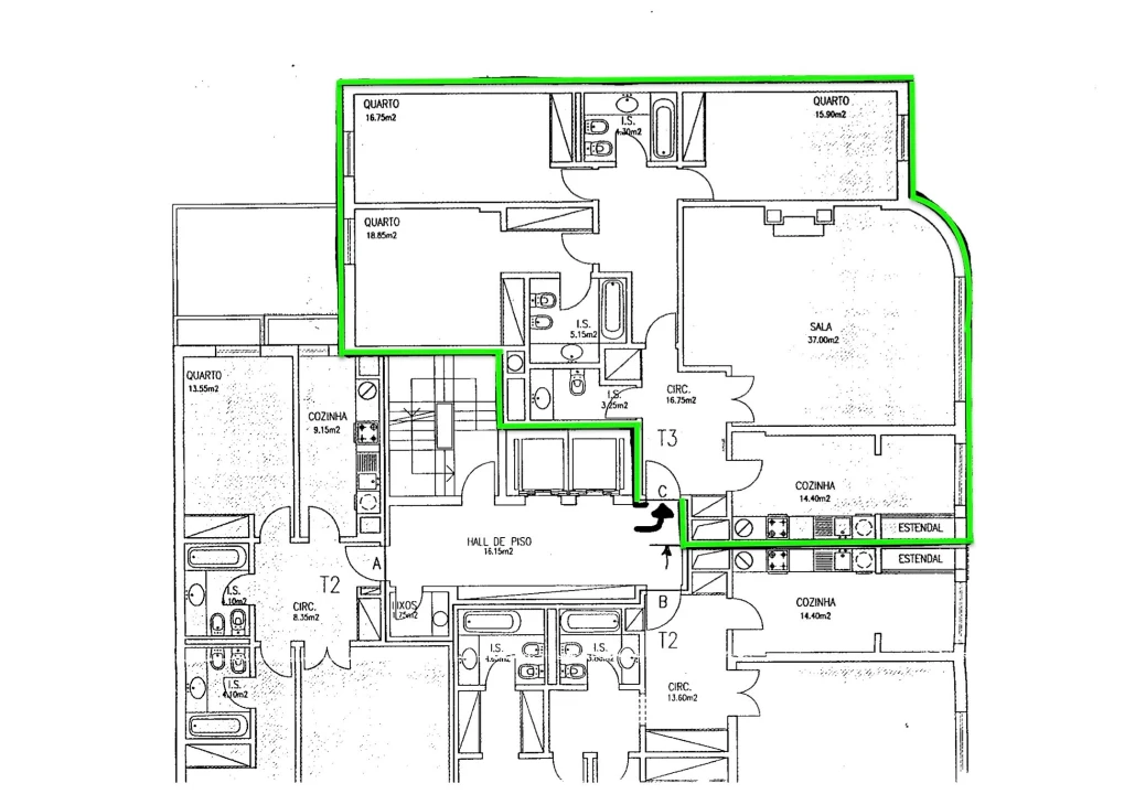 Apartamento T3 para Venda em Lumiar Foto 26