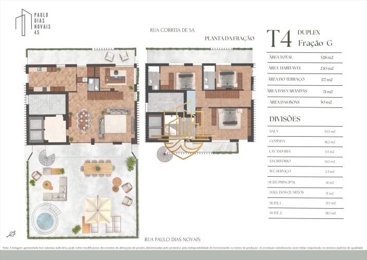 Apartamento T4 para Venda em Lordelo do Ouro e Massarelos Planta 1