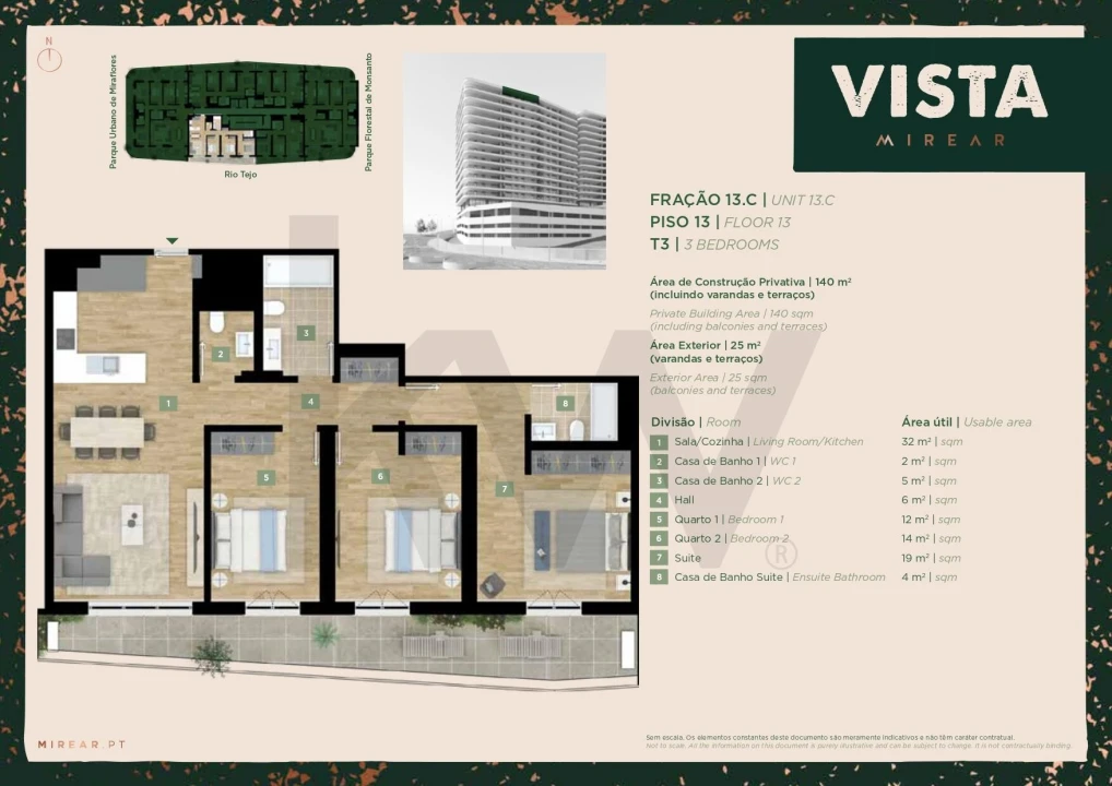 Apartamento T3 para Venda em Algés, Linda-A-Velha e Cruz Quebrada-Dafundo Foto 1