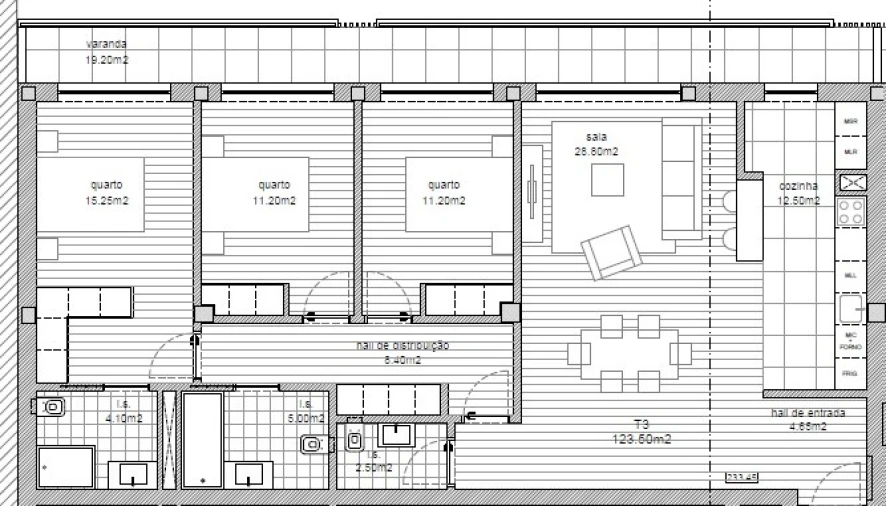 Apartamento T3 para Venda em Argoncilhe Planta 1