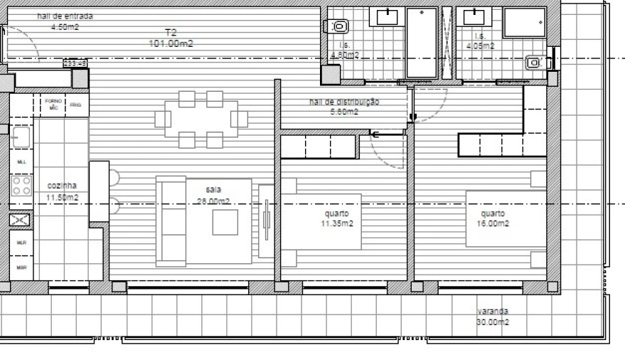 Apartamento T2 para Venda em Argoncilhe Planta 1