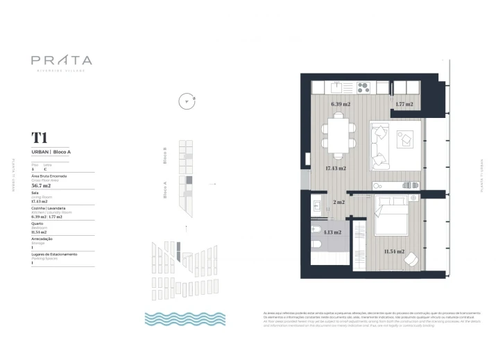 Apartamento T1 para Venda em Marvila Planta 1