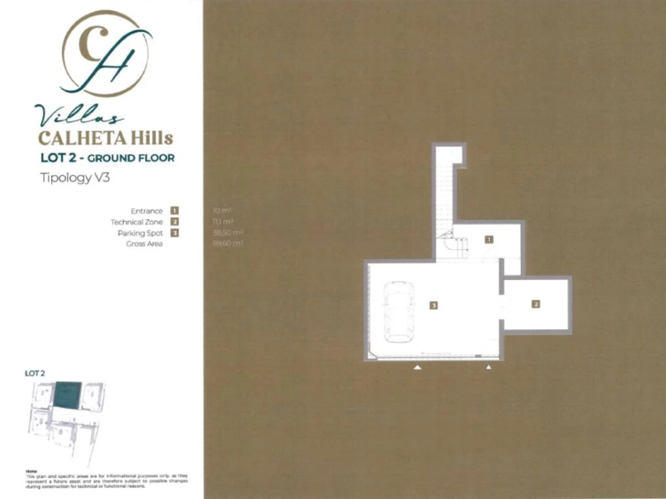 Moradia T3 para Venda em Estreito da Calheta Planta 2