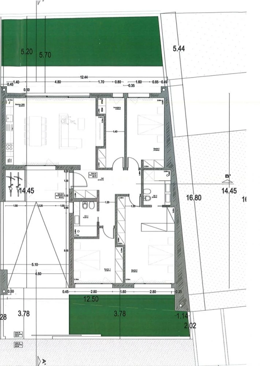 Moradia T3 para Venda em Eixo e Eirol Planta 1