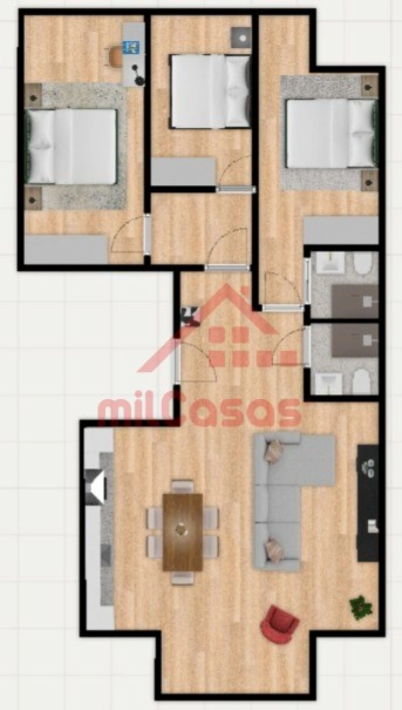 Apartamento T3 para Venda em Benfica Foto 22