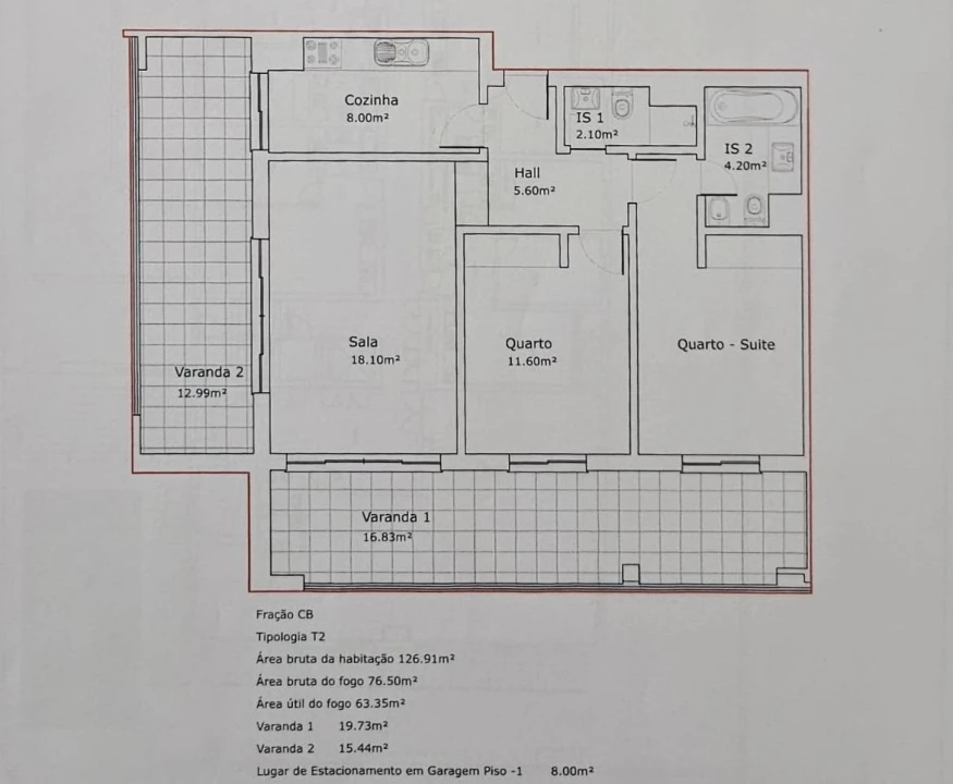 Apartamento T2 para Venda em Portimão Foto 14
