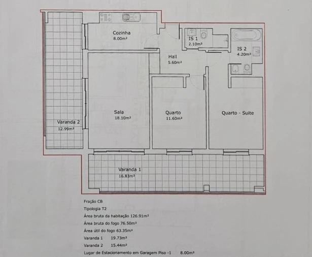 Apartamento T2 para Venda em Portimão Foto 14