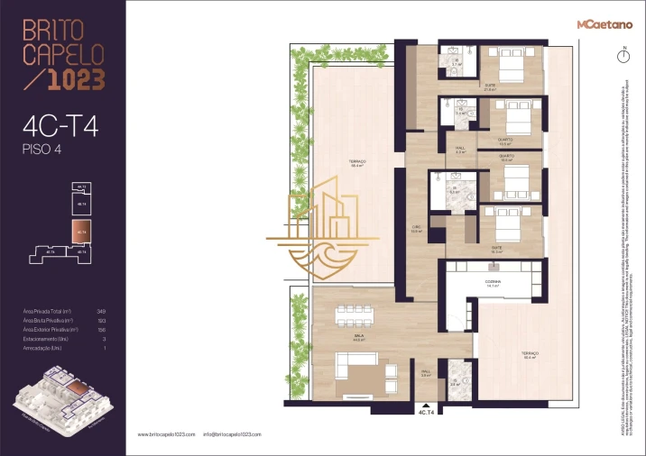 Apartamento T4 para Venda em Matosinhos e Leça da Palmeira Planta 1