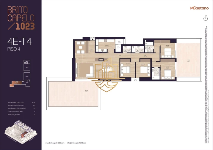 Apartamento T4 para Venda em Matosinhos e Leça da Palmeira Planta 1