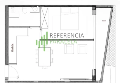 Apartamento T1 para Venda em Palmeira de Faro e Curvos